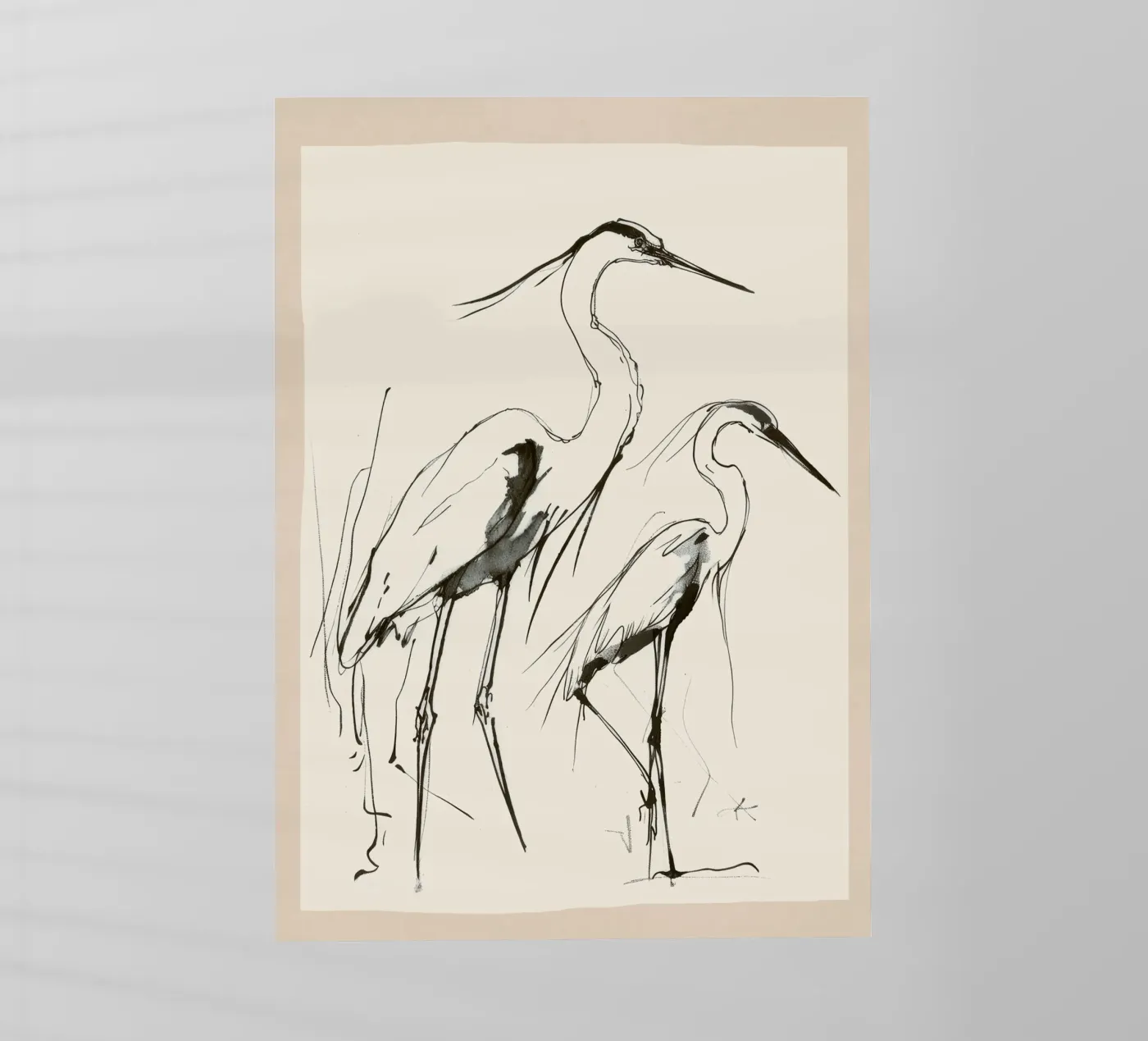 Two Herons pellicola backlit da Nadjaa