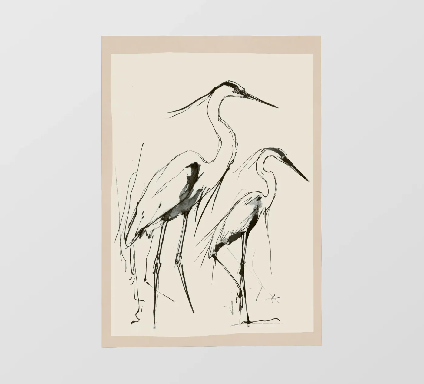 Two Herons pellicola backlit da Nadjaa