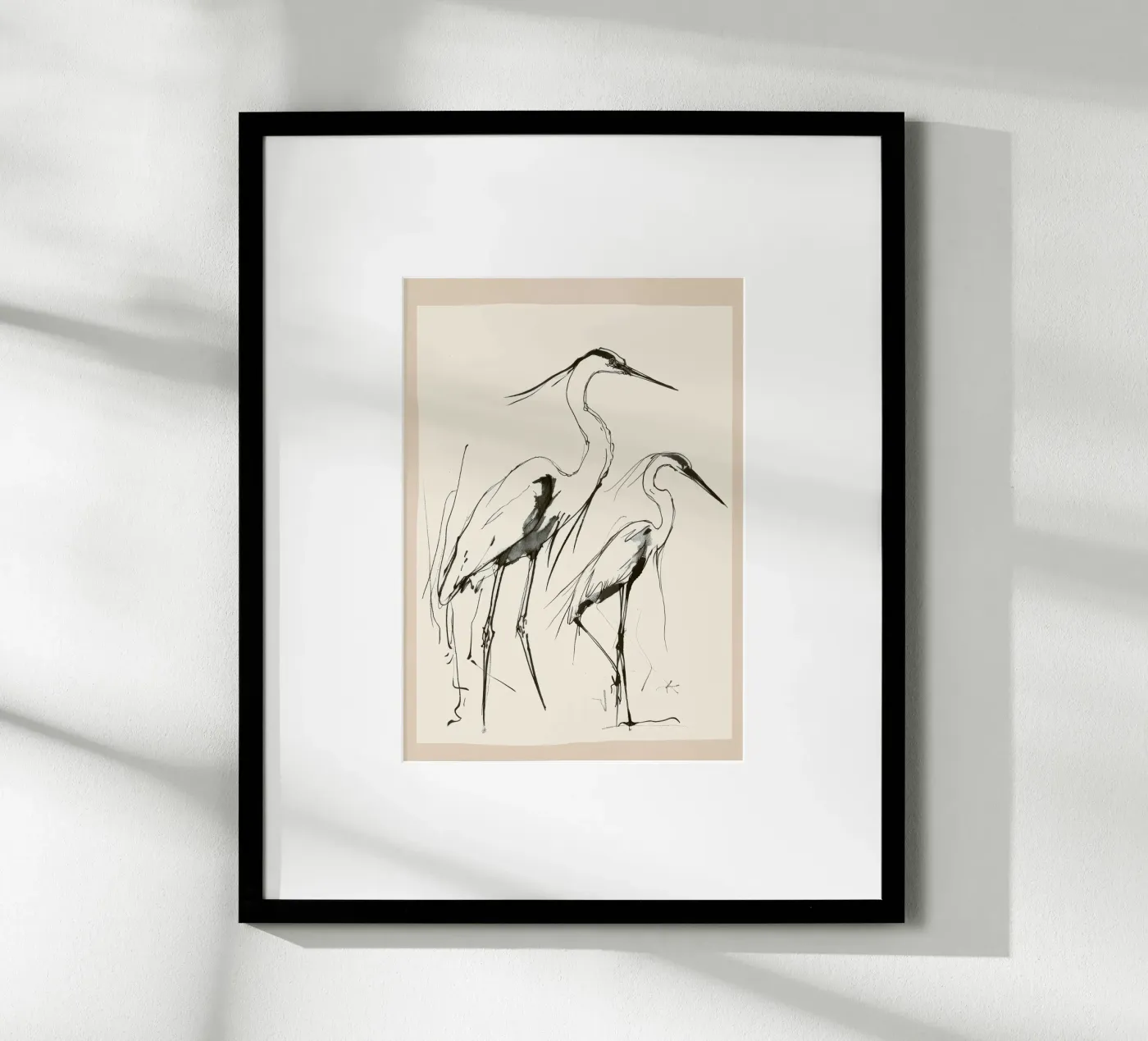 Two Herons Poster von Nadjaa