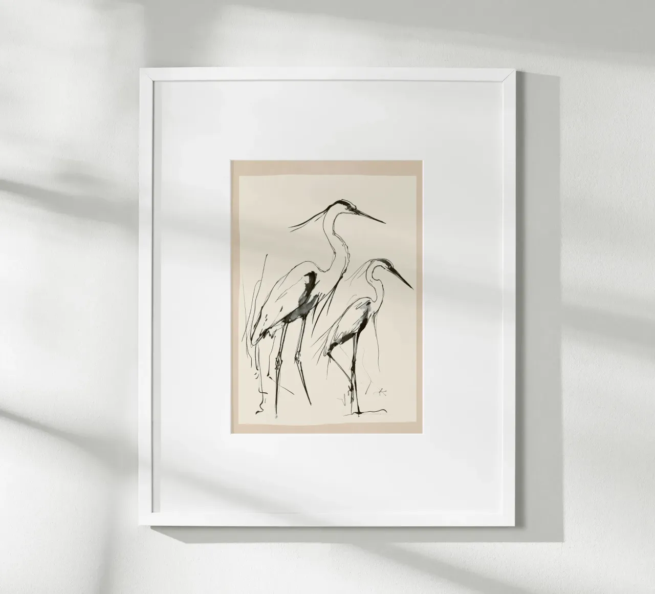 Two Herons poster da Nadjaa