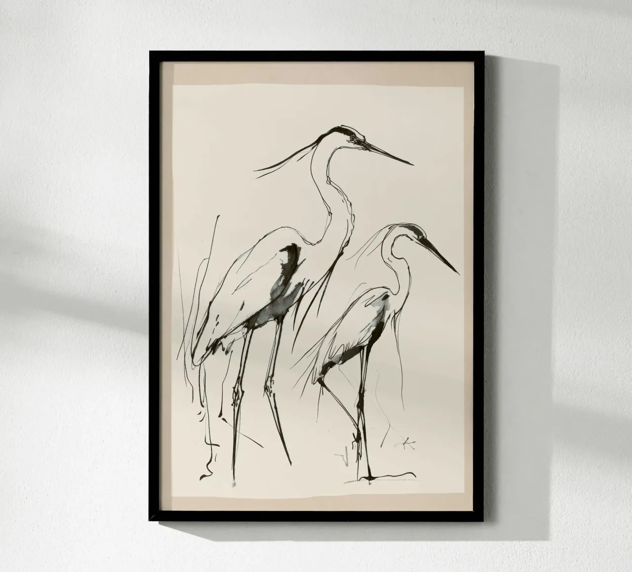 Two Herons poster da Nadjaa