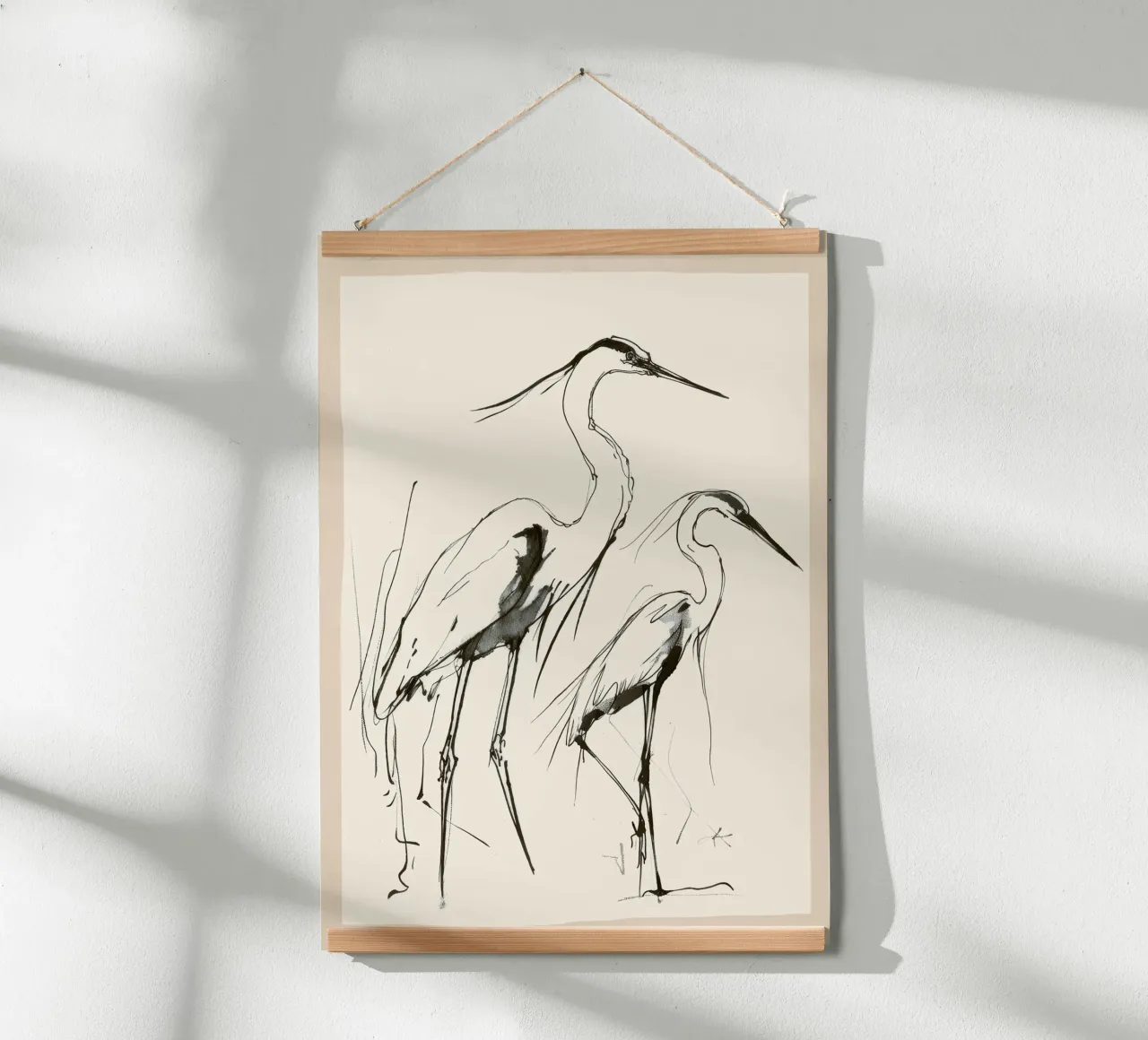 Two Herons poster da Nadjaa