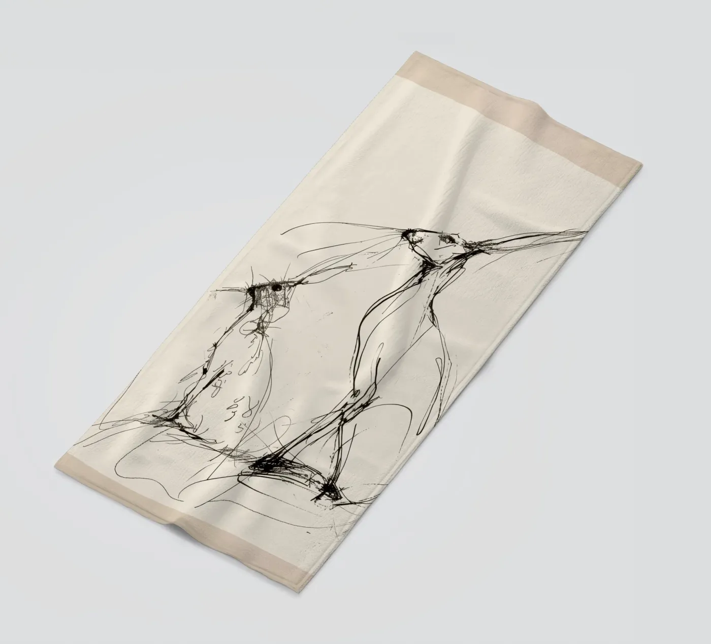 Haas Paar strandhanddoek van Nadjaa