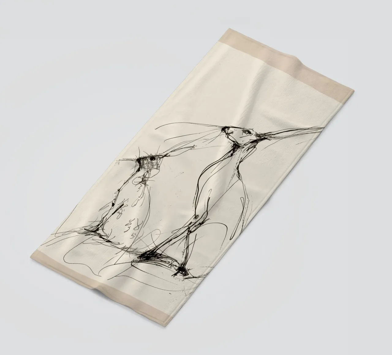 Coppia di lepri telo mare da Nadjaa