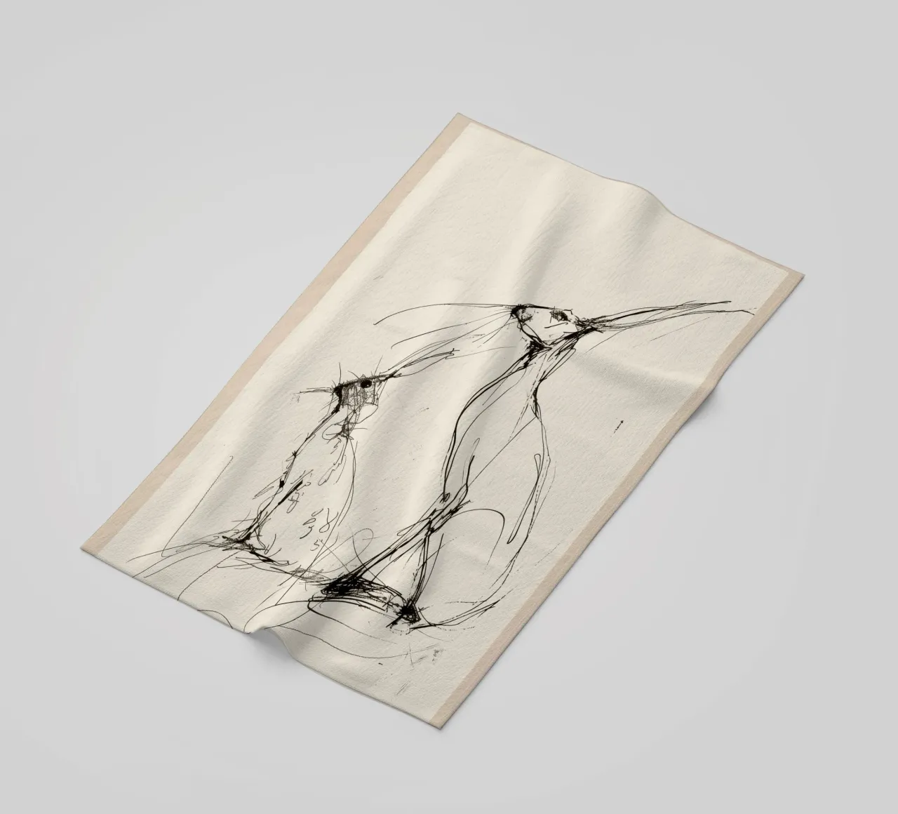 Coppia di lepri telo mare da Nadjaa