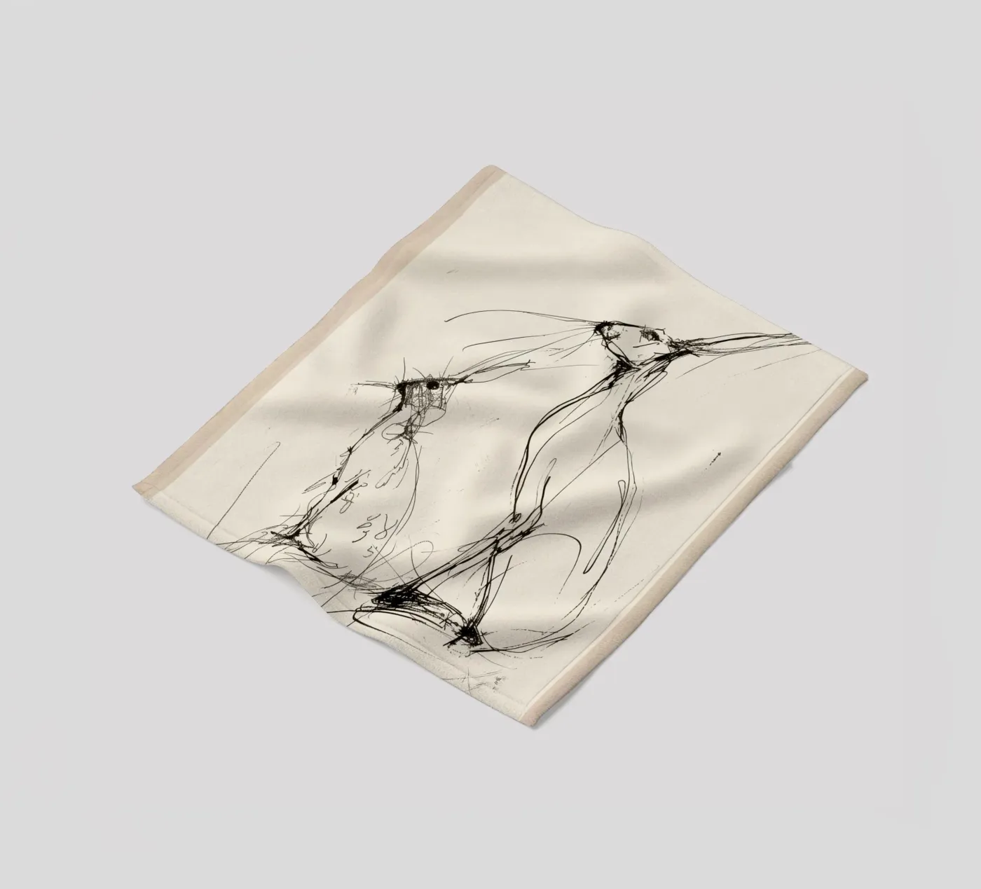 Coppia di lepri coperta in pile da Nadjaa