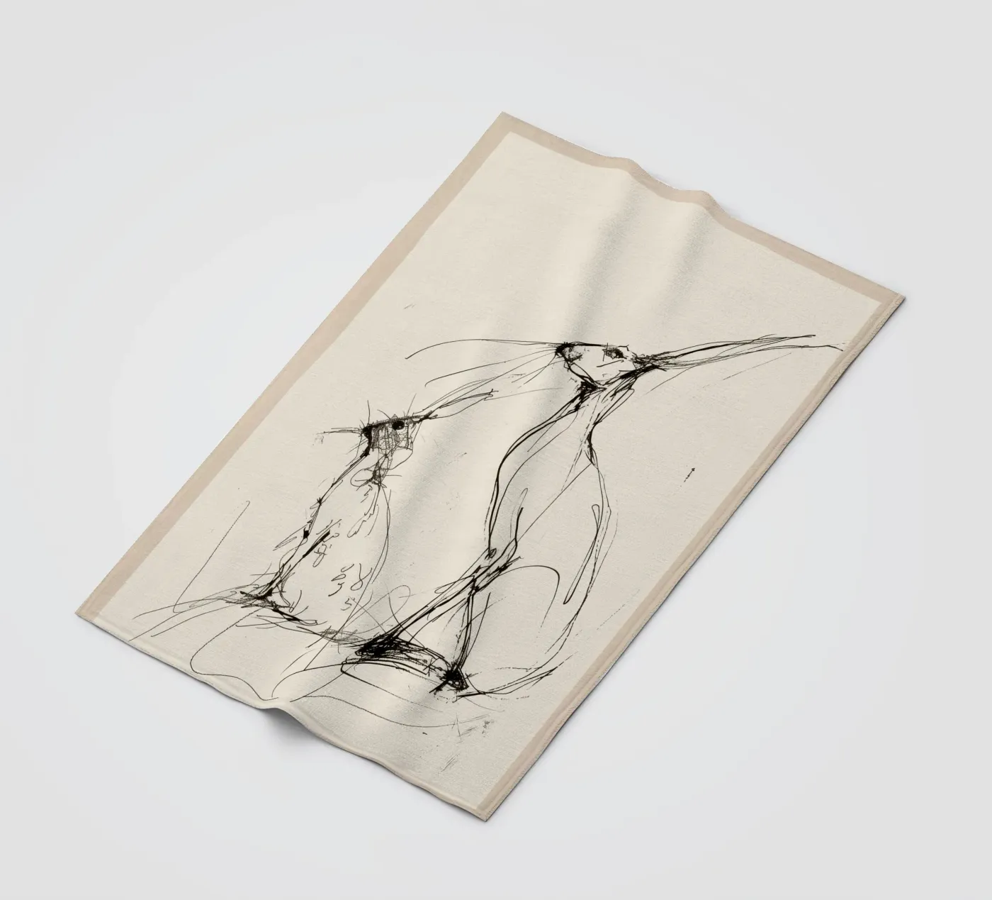 Coppia di lepri coperta in pile da Nadjaa