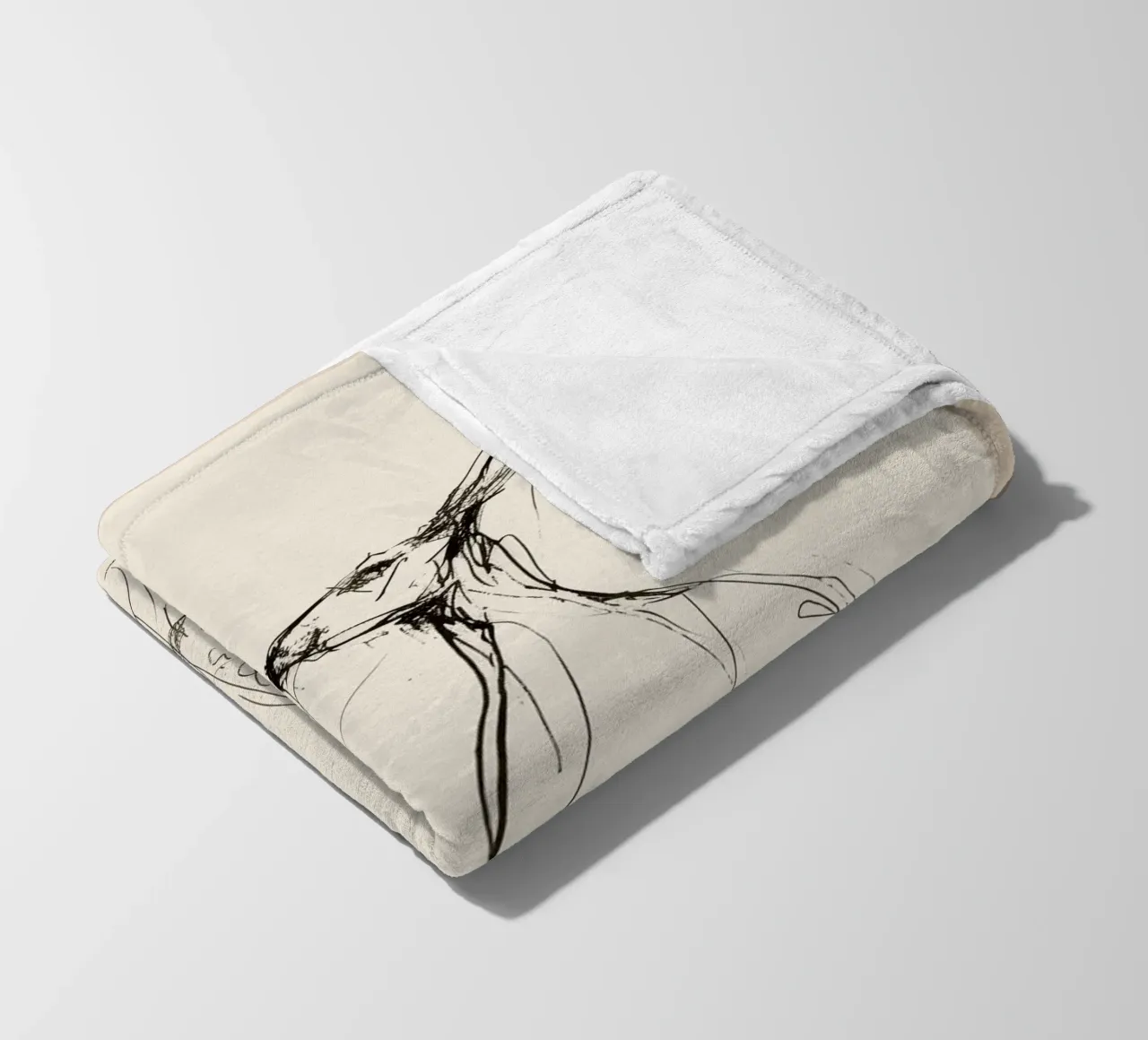 Hasen-Paar Fleecedecke von Nadjaa