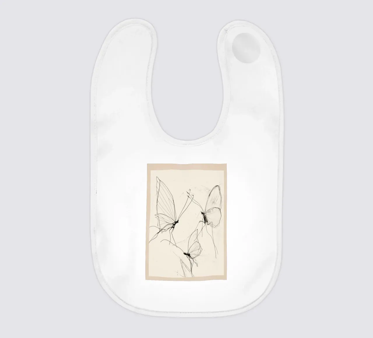 Schizzo di farfalla minimale bavaglino da Nadjaa