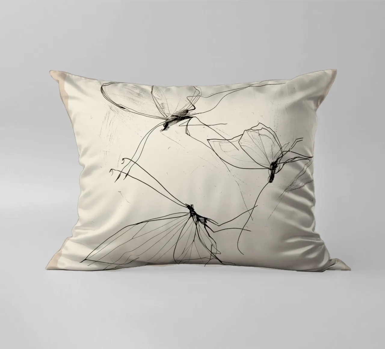 Schizzo di farfalla minimale cuscino da Nadjaa