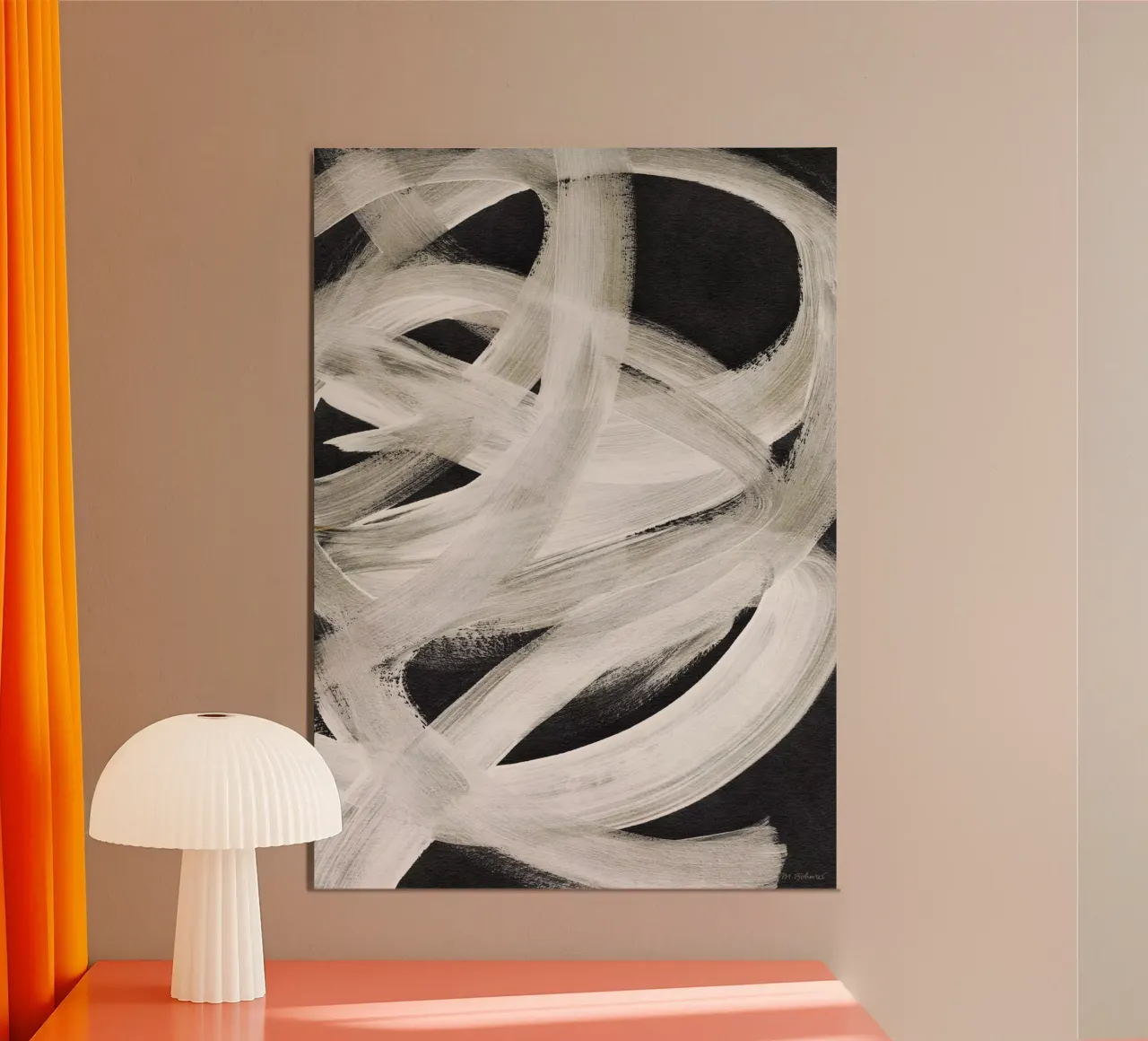 Abstract Brush Strokes 129X pannello forex da Mareike Böhmer