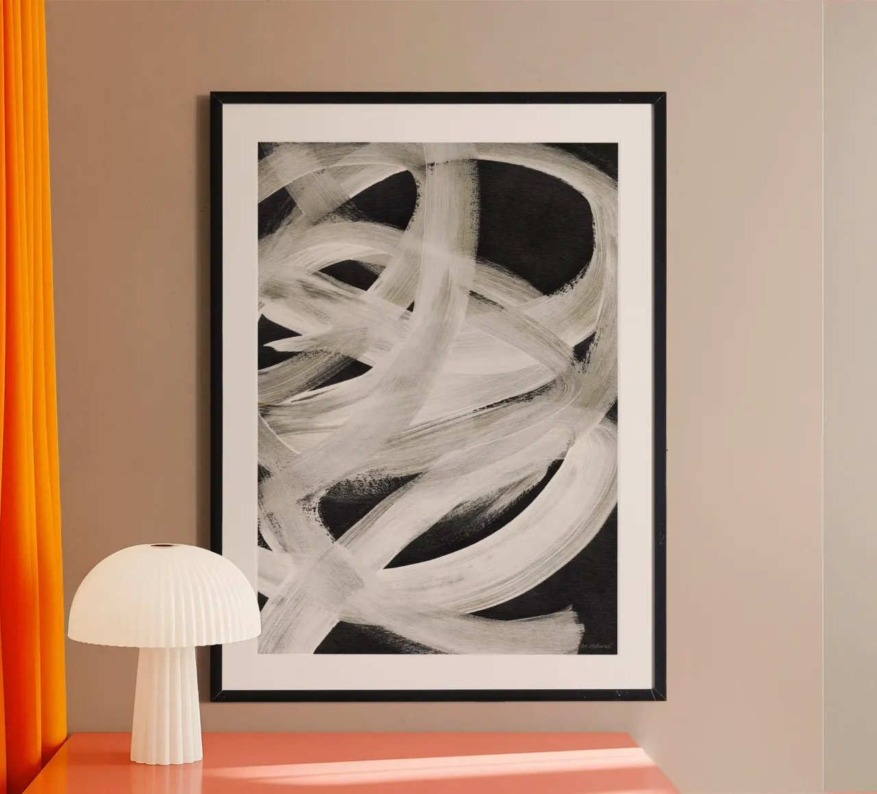Abstract Brush Strokes 129X carta hahnemühle da Mareike Böhmer