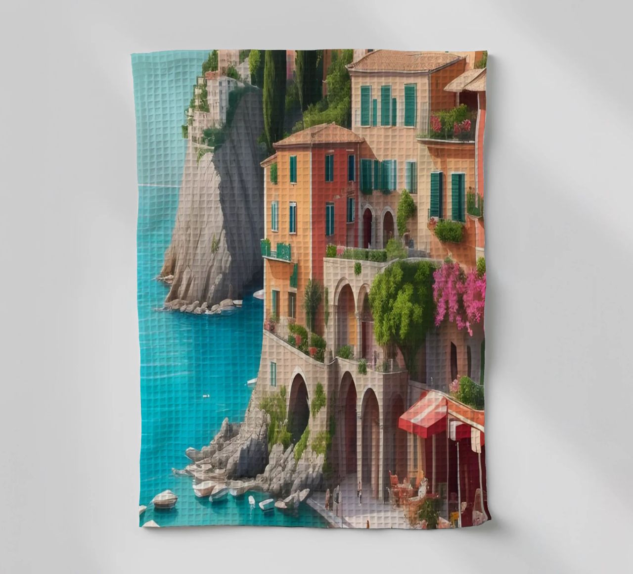 Gardasee Italien Szene Geschirrtuch von Charnwood Prints