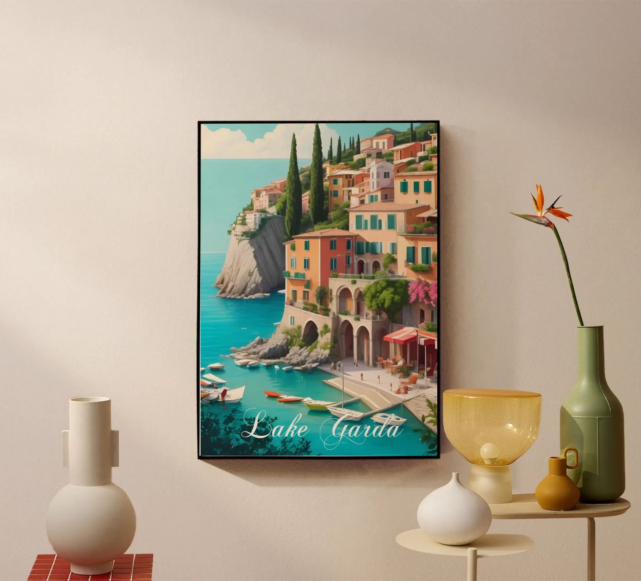 Gardasee Italien Szene Acryl-Glas von Charnwood Prints