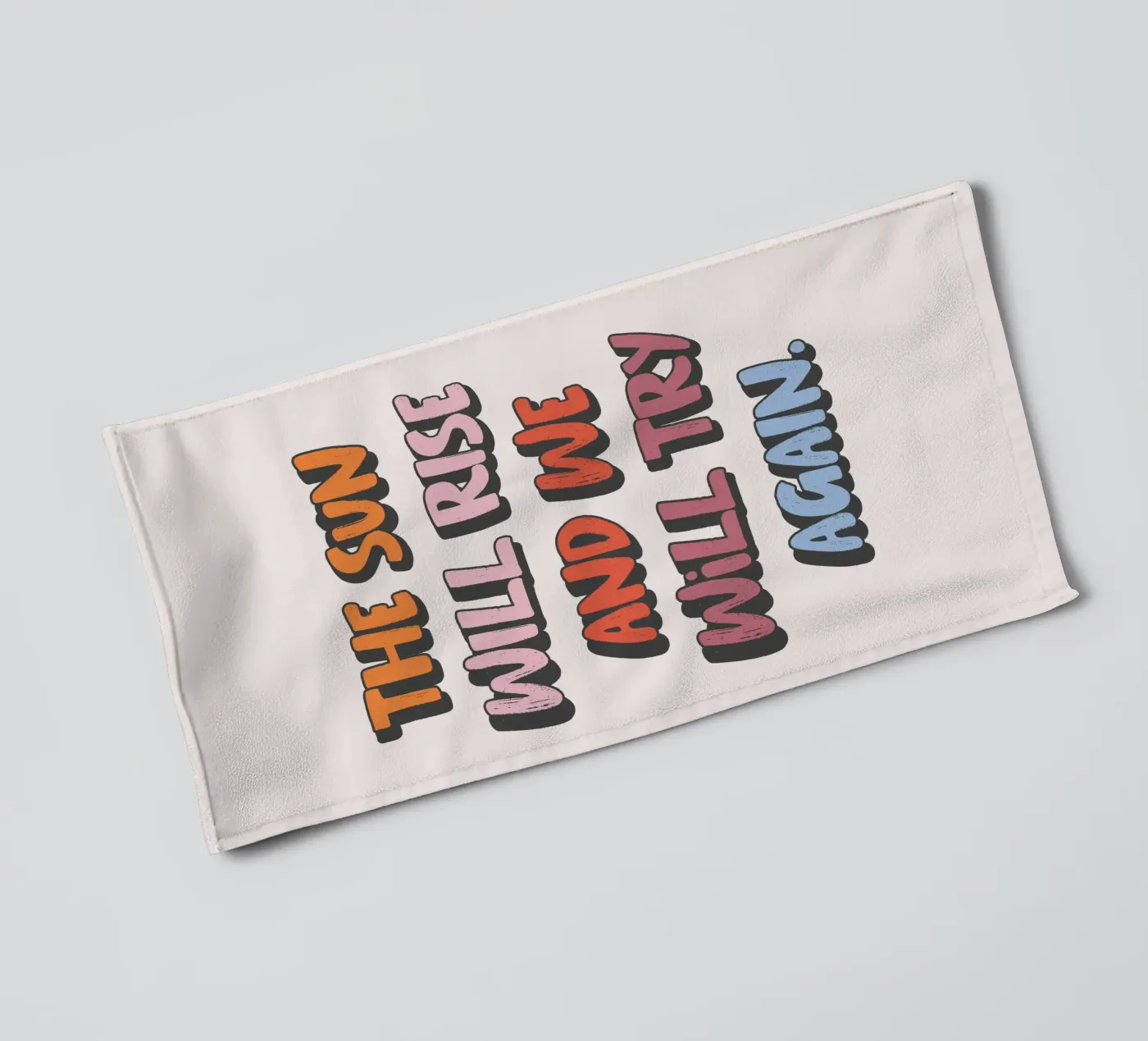 Try again towel by studio stine
