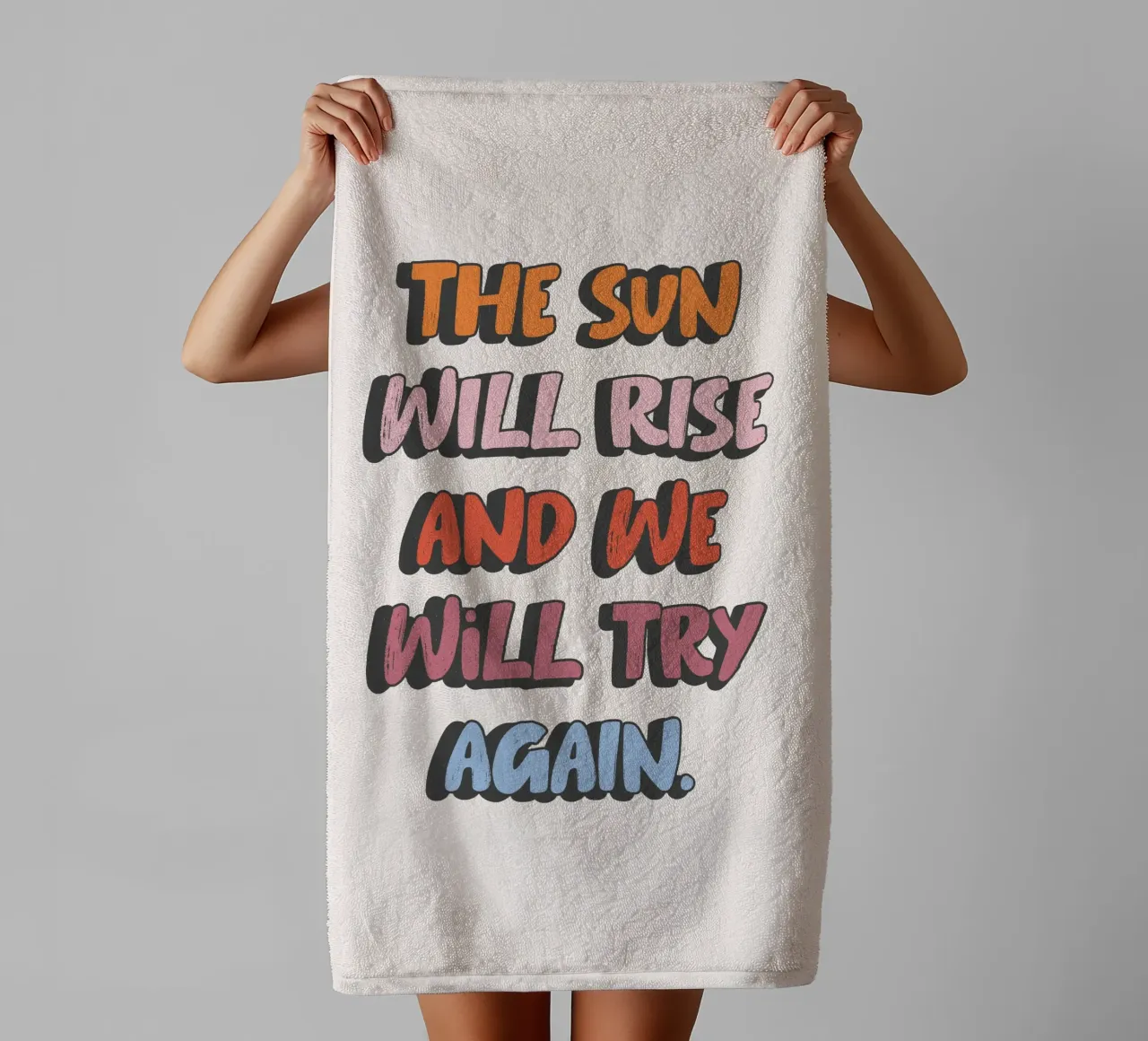 Try again badhanddoek van studio stine