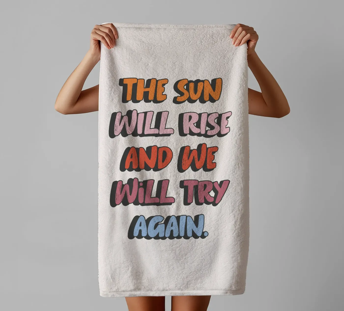Try again towel by studio stine