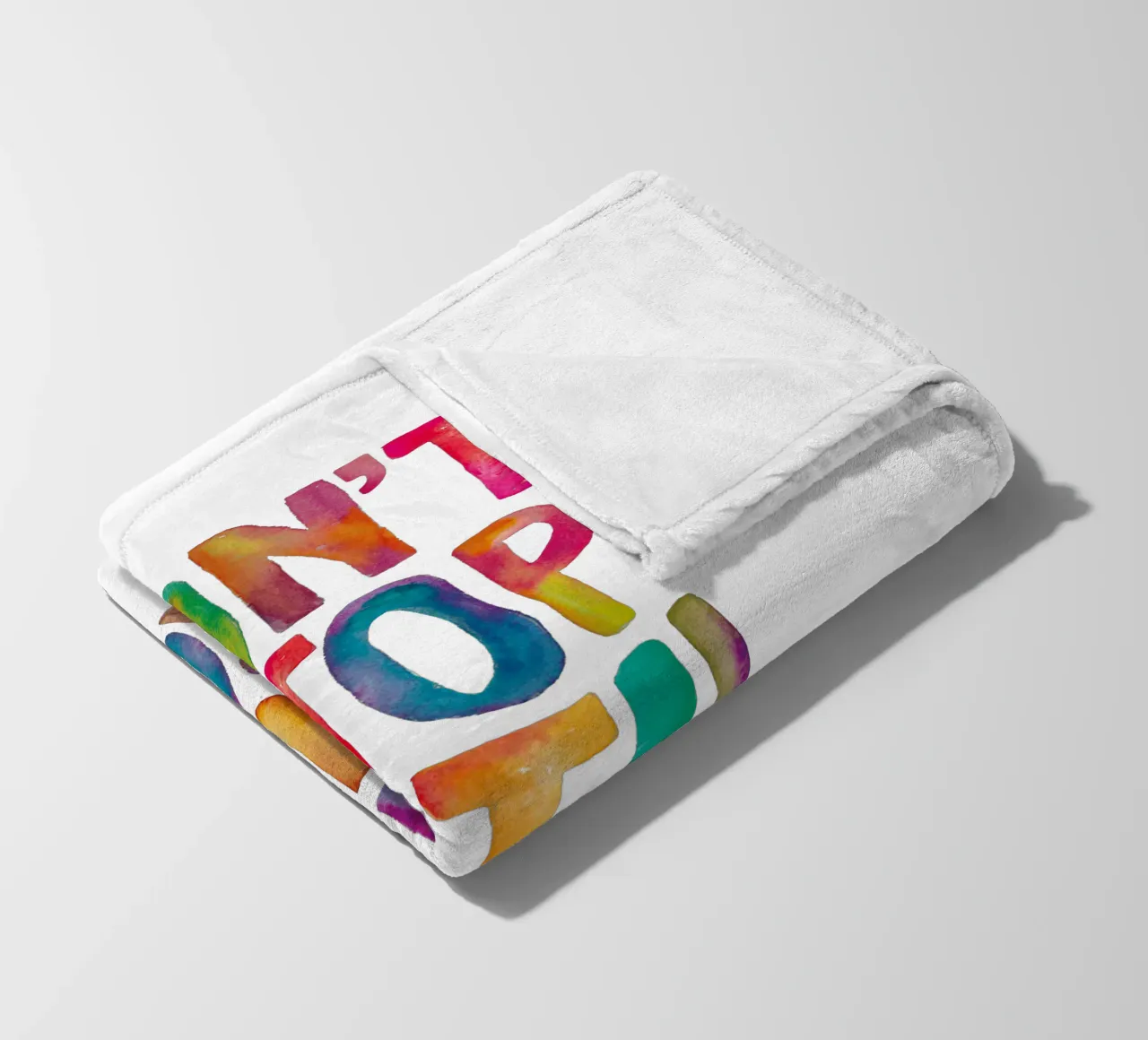 Non fermarti finché non sarai orgoglioso Design tipografico coperta in pile da THE MOTIVATED TYPE