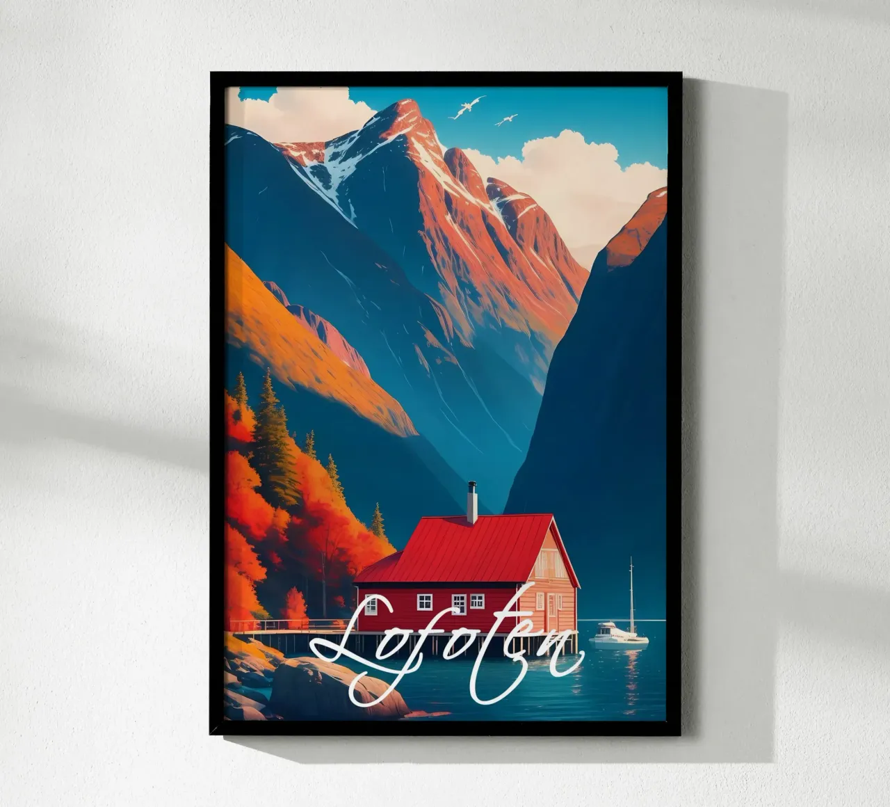 Lofoten Norvegia Scena poster da Charnwood Prints