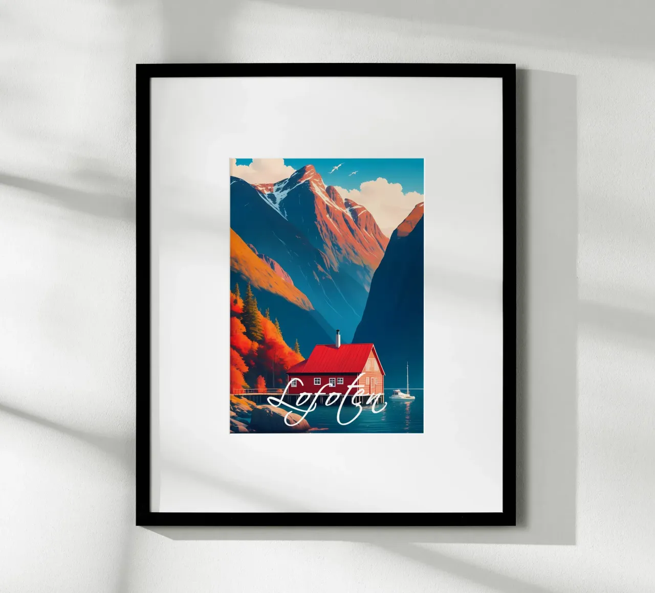 Lofoten Norvegia Scena poster da Charnwood Prints