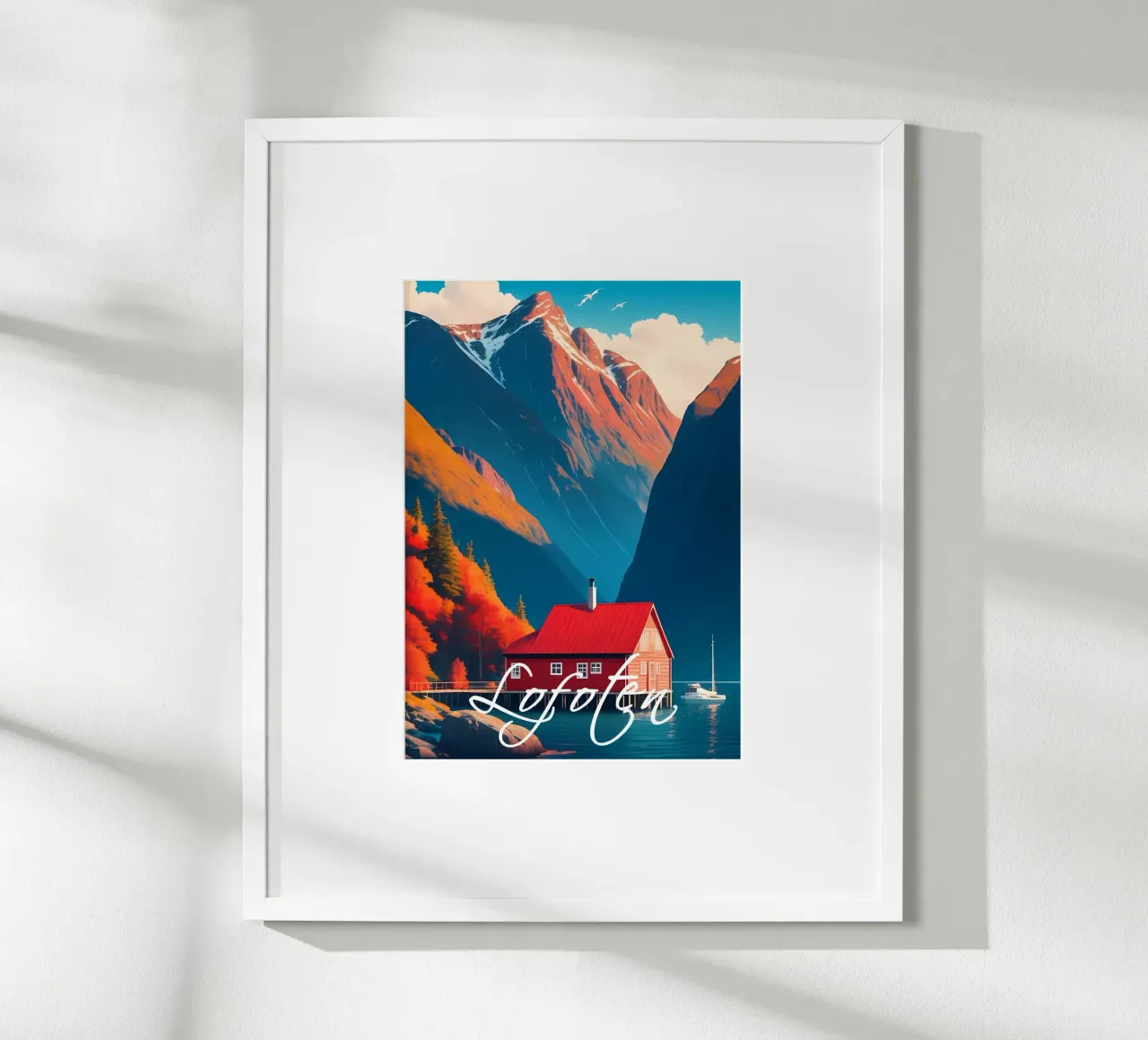 Lofoten Norvegia Scena poster da Charnwood Prints