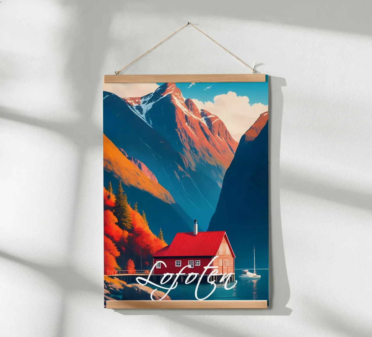 Lofoten Norvegia Scena poster da Charnwood Prints