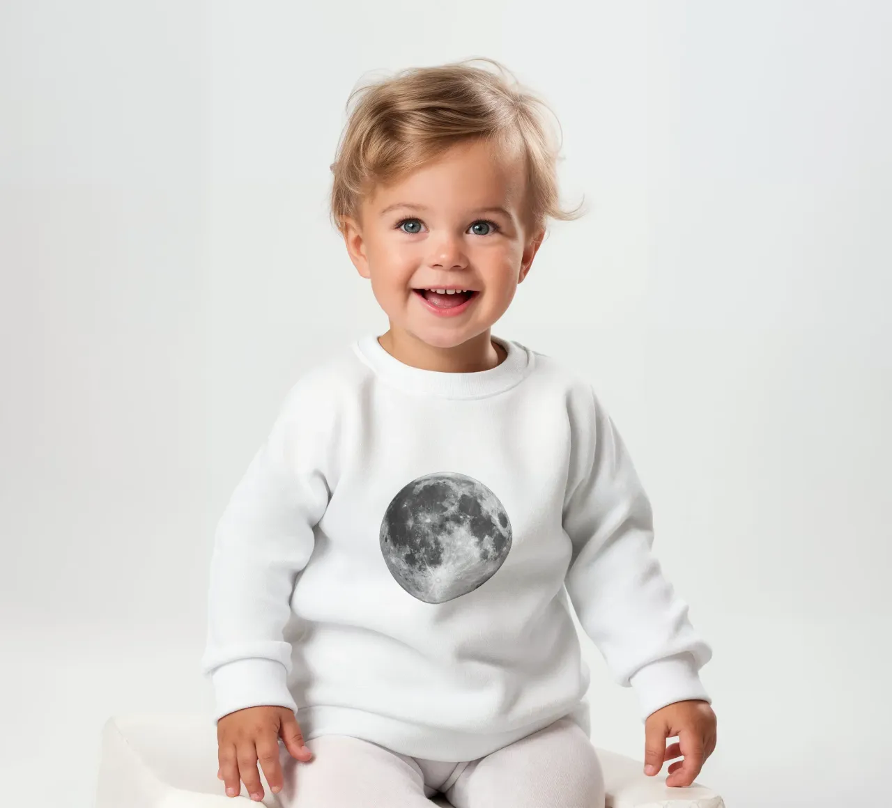 Full Moon Art Print Full Moon Art Print sudadera de bebé de THE MOTIVATED TYPE