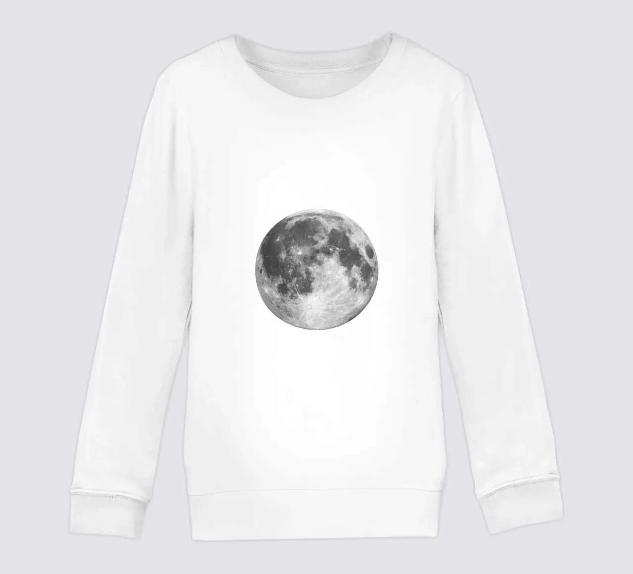Full Moon Art Print Full Moon Art Print kids sweatshirt by THE MOTIVATED TYPE