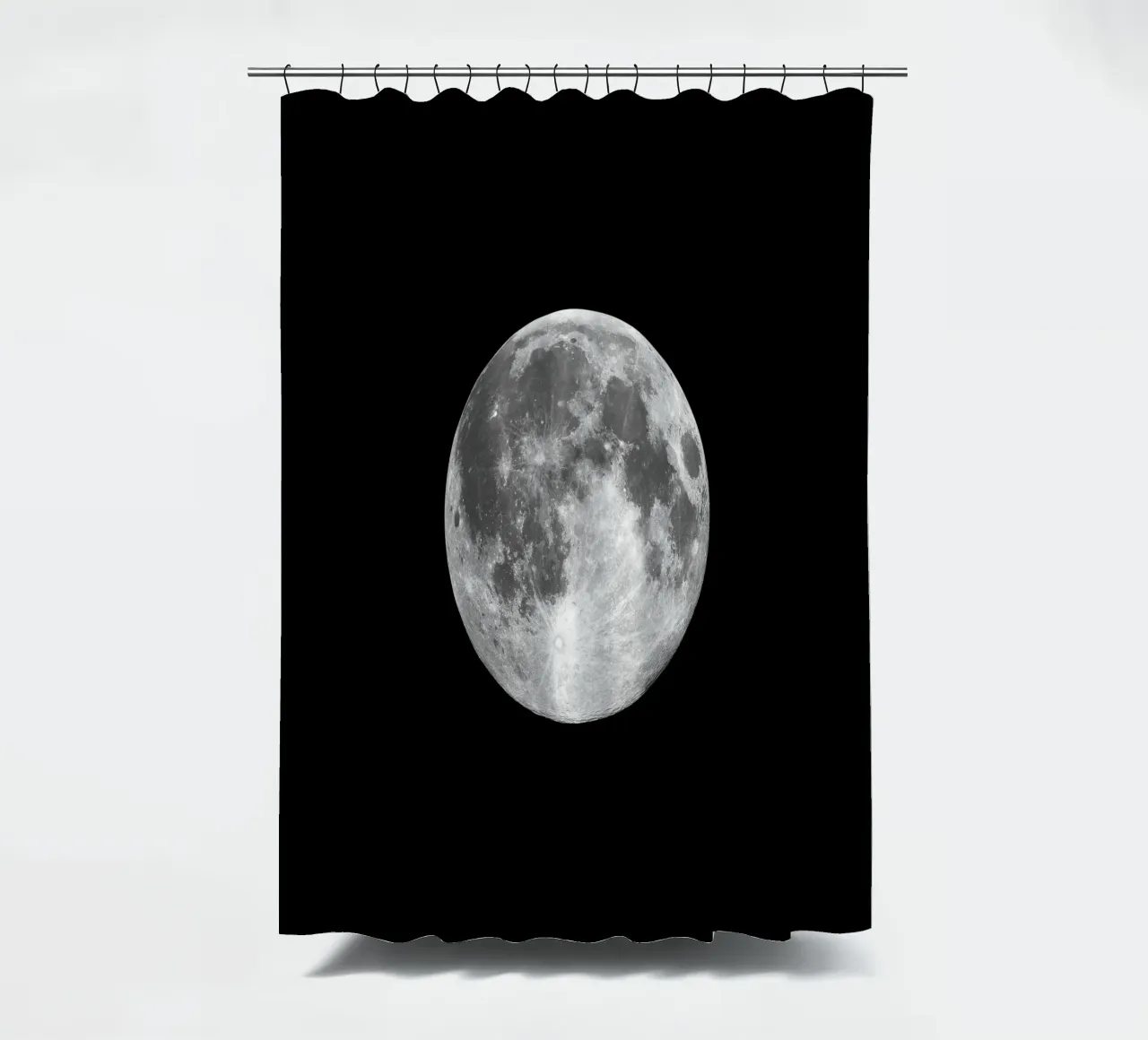 Full Moon Art Print Full Moon Art Print shower curtain by THE MOTIVATED TYPE