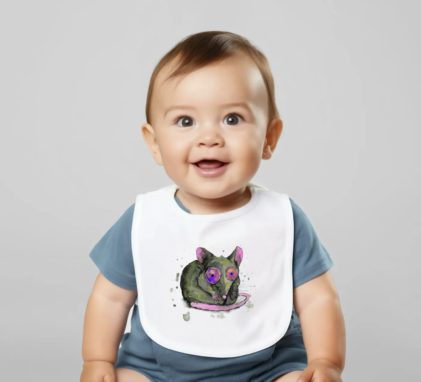 Rat baby slabbetje van BwiseLizzy