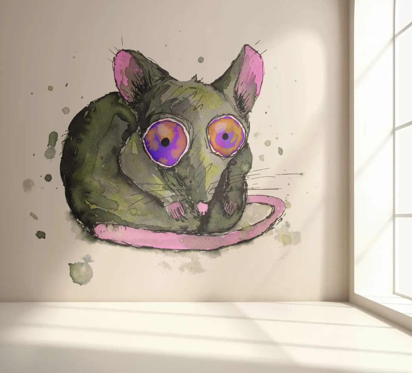 Rat fotobehang van BwiseLizzy