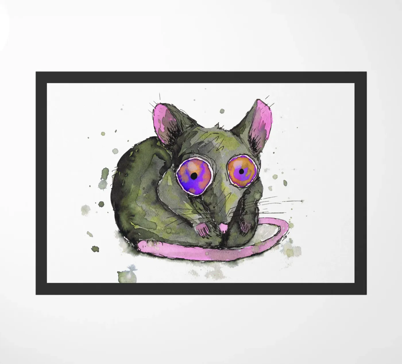 Rat doormat by BwiseLizzy