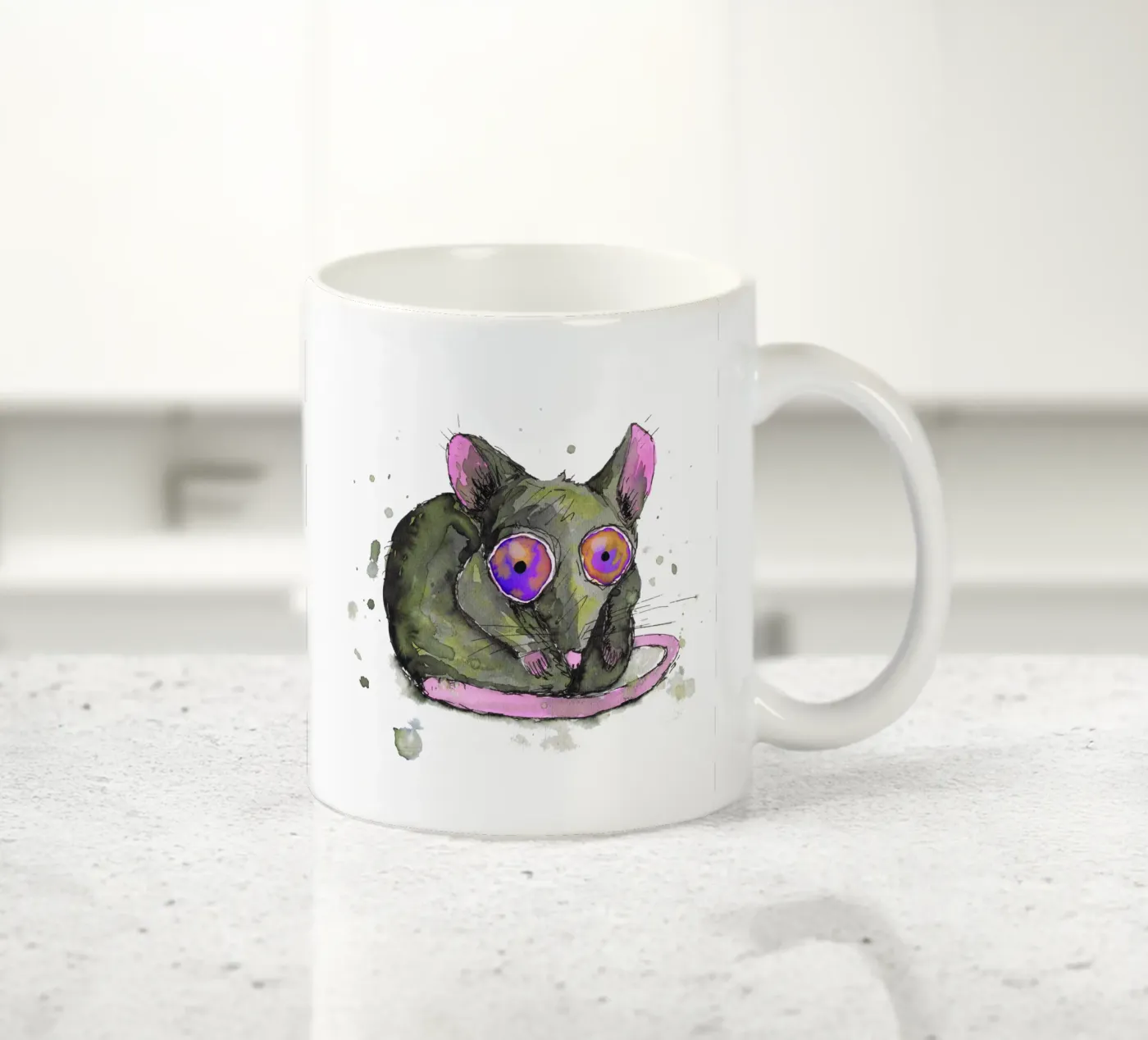 Rat ceramic mug by BwiseLizzy