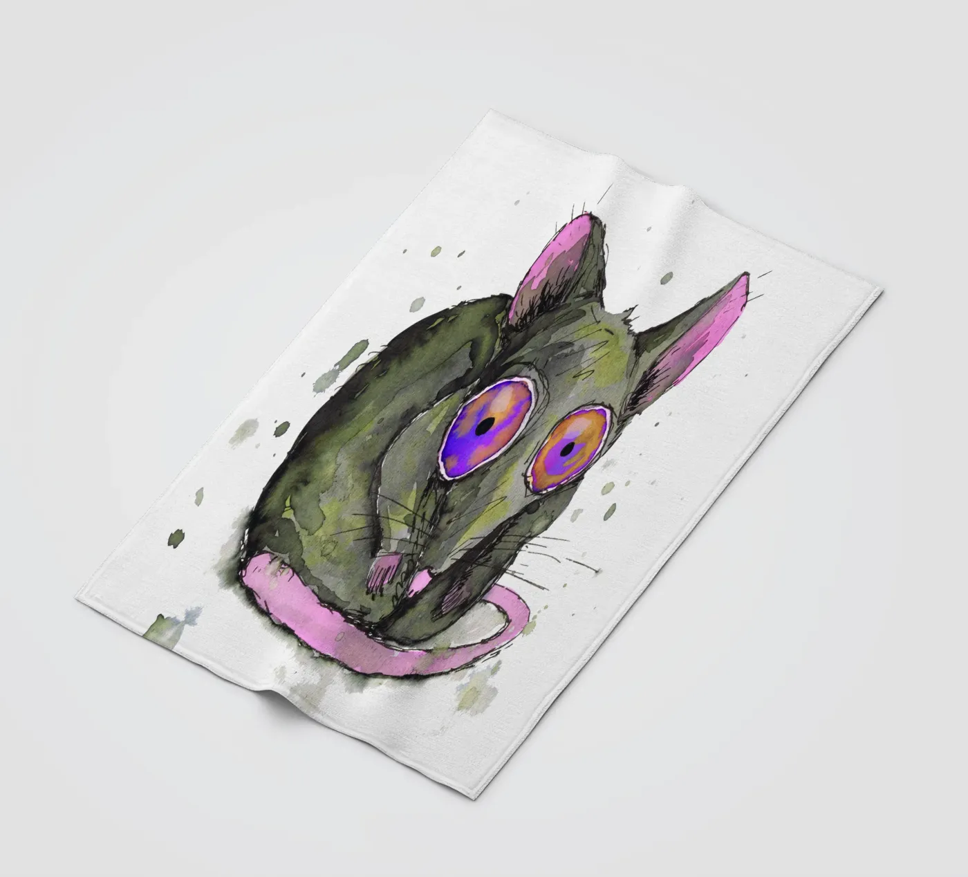 Ratte Fleecedecke von BwiseLizzy