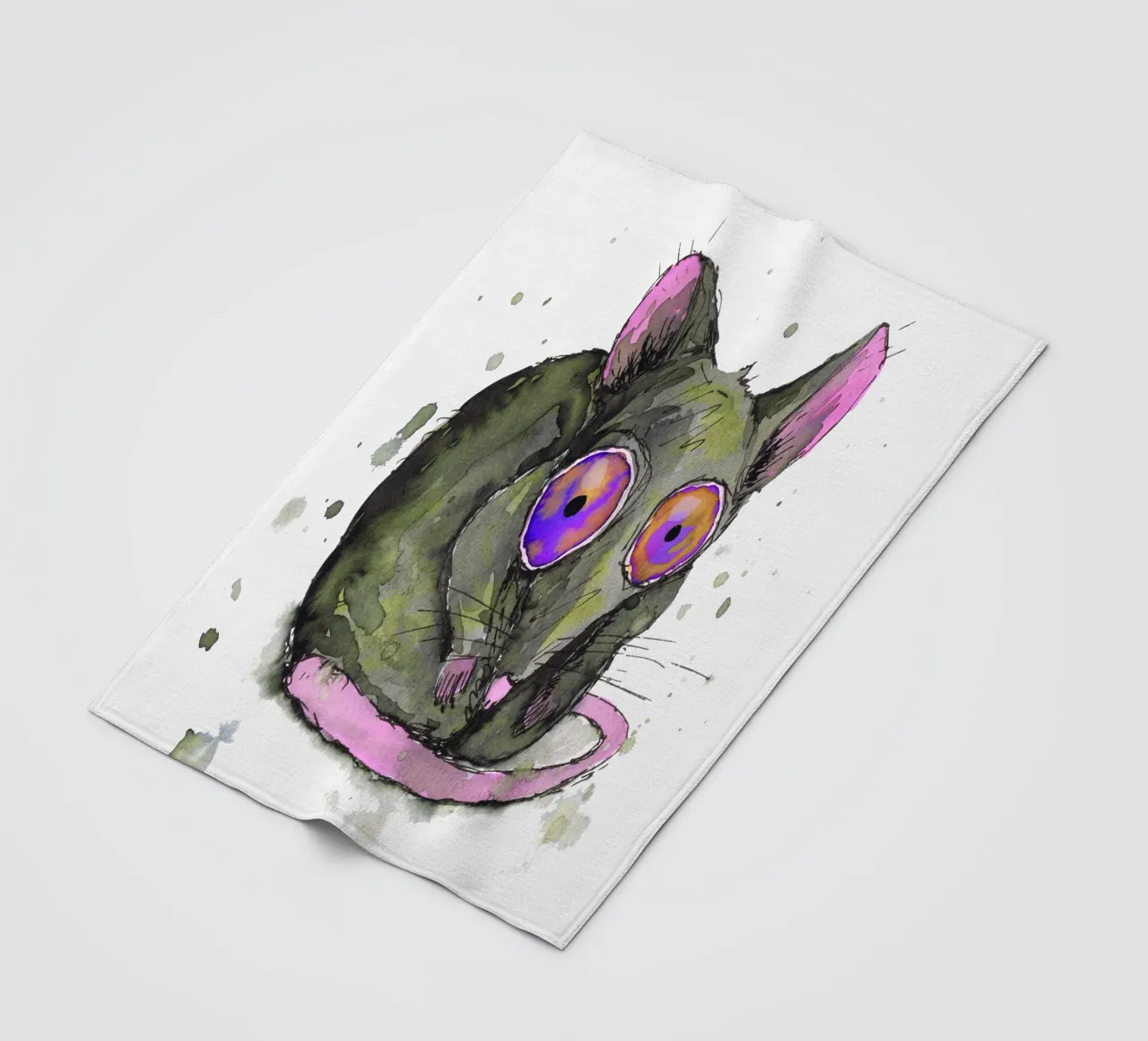 Ratte Fleecedecke von BwiseLizzy