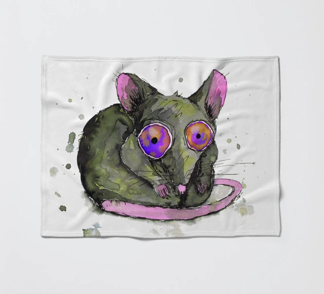 Ratte Fleecedecke von BwiseLizzy