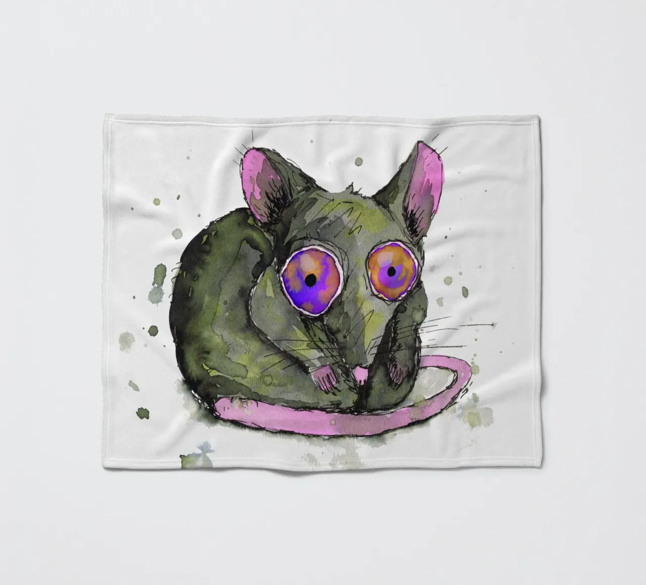 Ratte Fleecedecke von BwiseLizzy