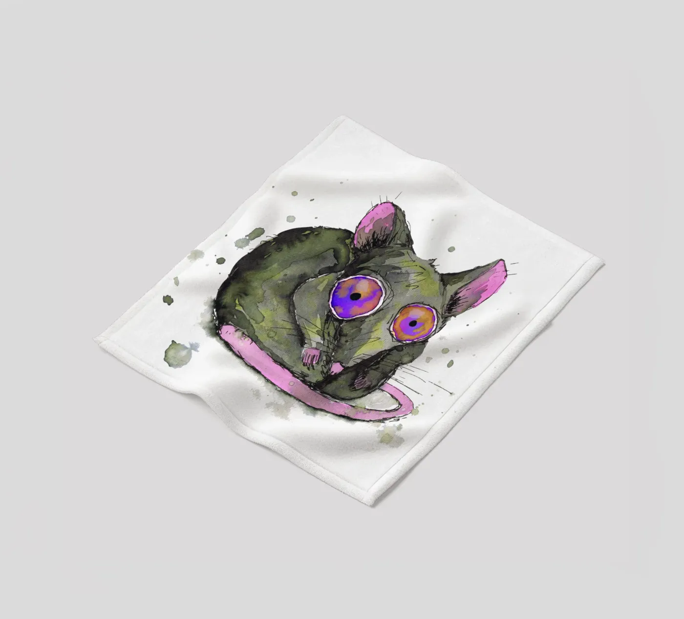 Ratte Fleecedecke von BwiseLizzy