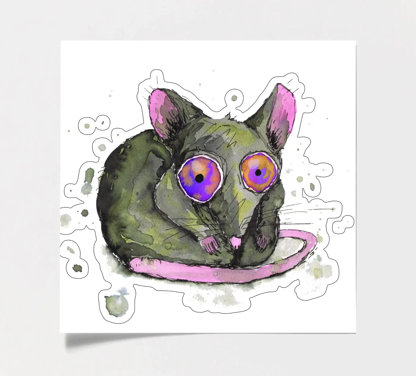 Rat sticker sheet by BwiseLizzy