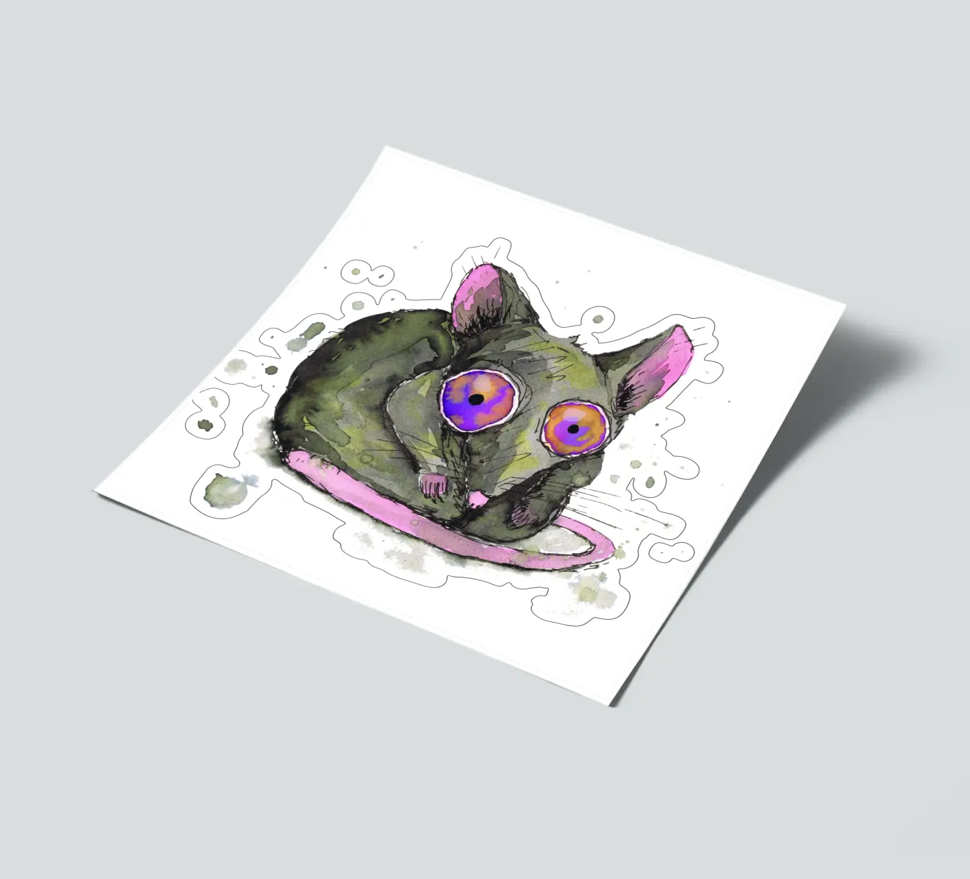 Rat sticker sheet by BwiseLizzy