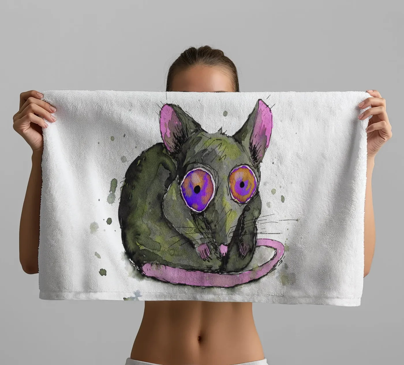 Rat badhanddoek van BwiseLizzy