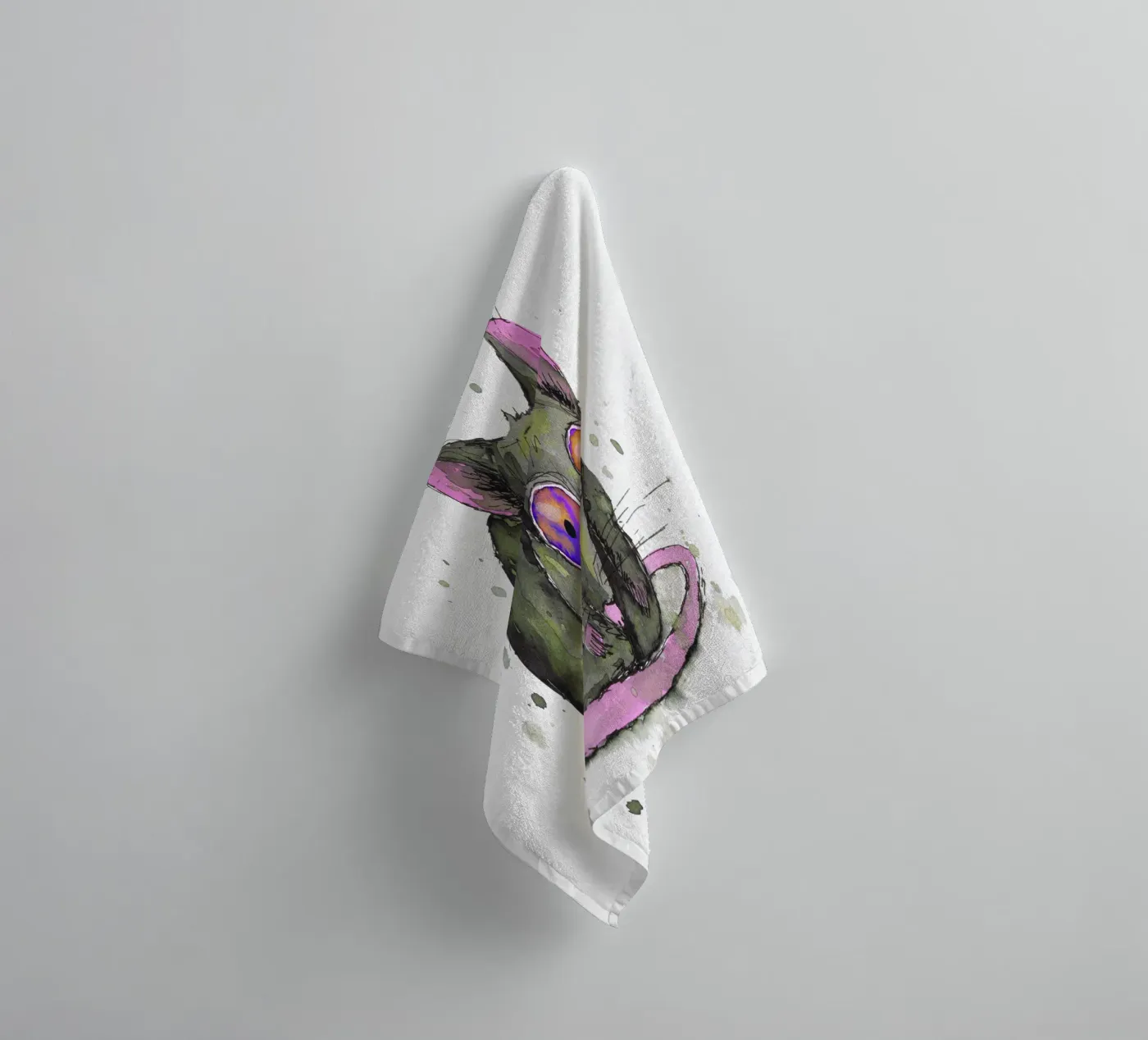 Rat badhanddoek van BwiseLizzy