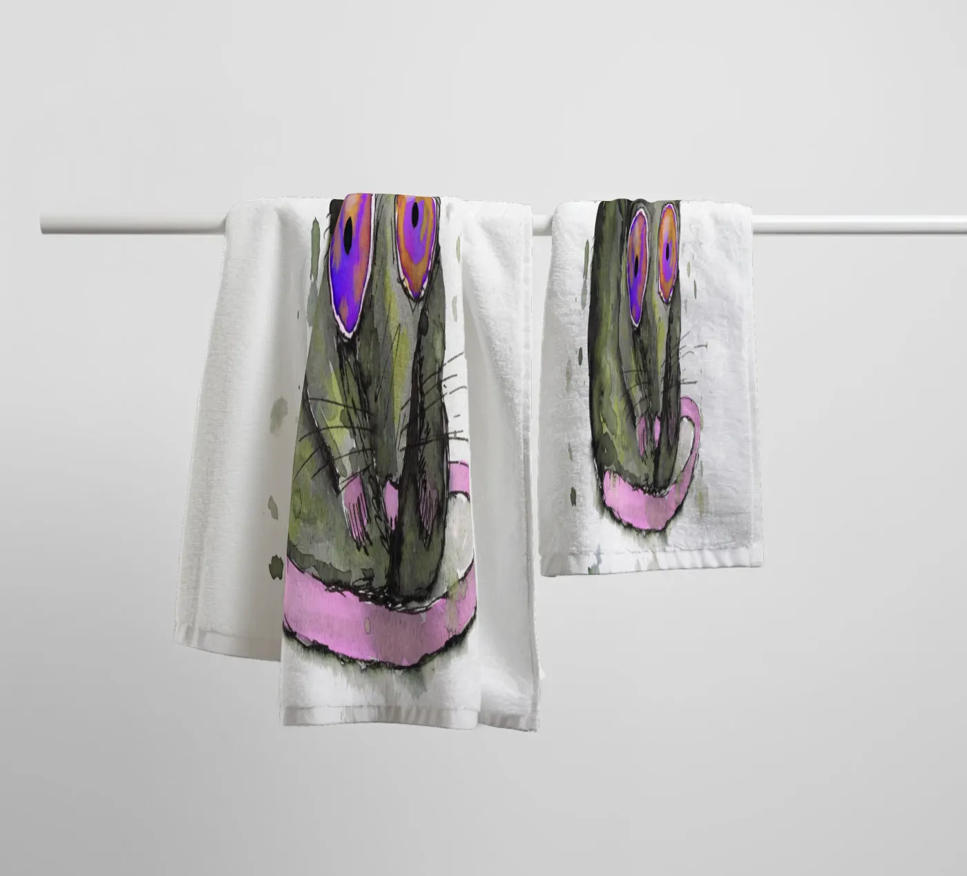 Rat badhanddoek van BwiseLizzy