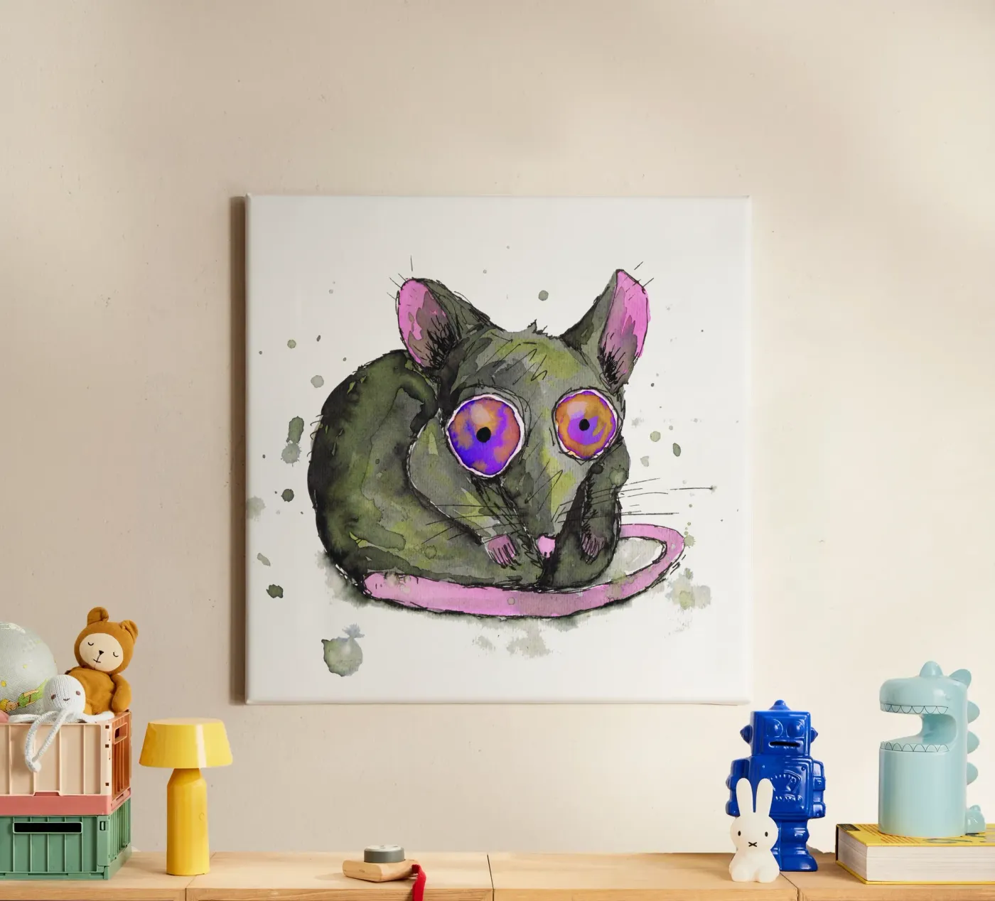 Rat canvas by BwiseLizzy