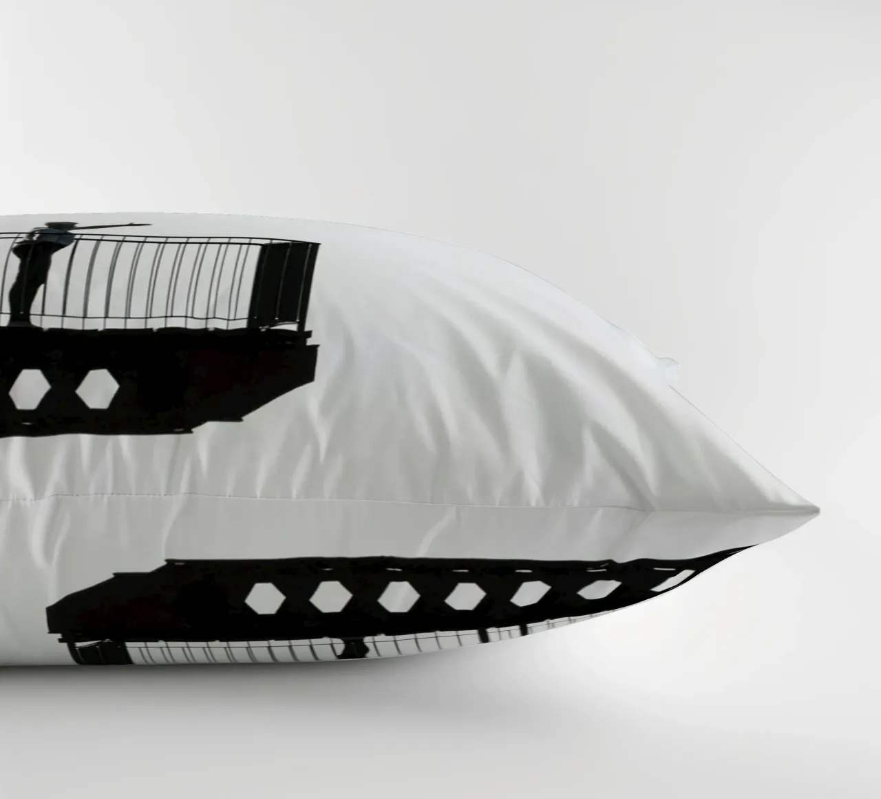 silhouette su un balcone cuscino da Harmony Gallery