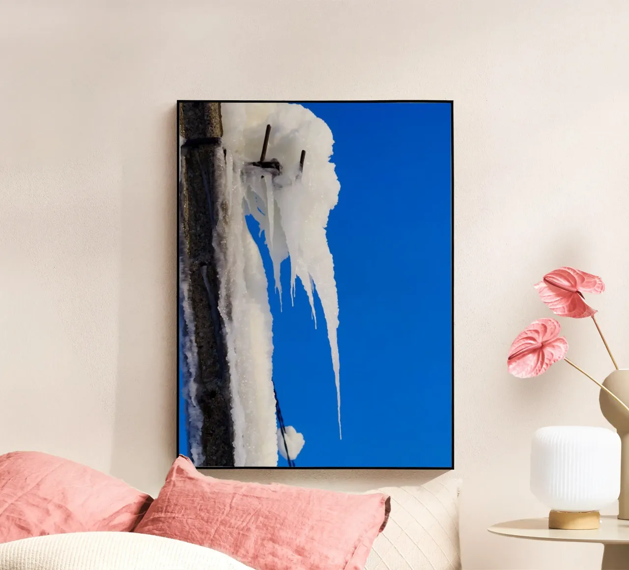 cielo blu e neve plexiglass da Harmony Gallery