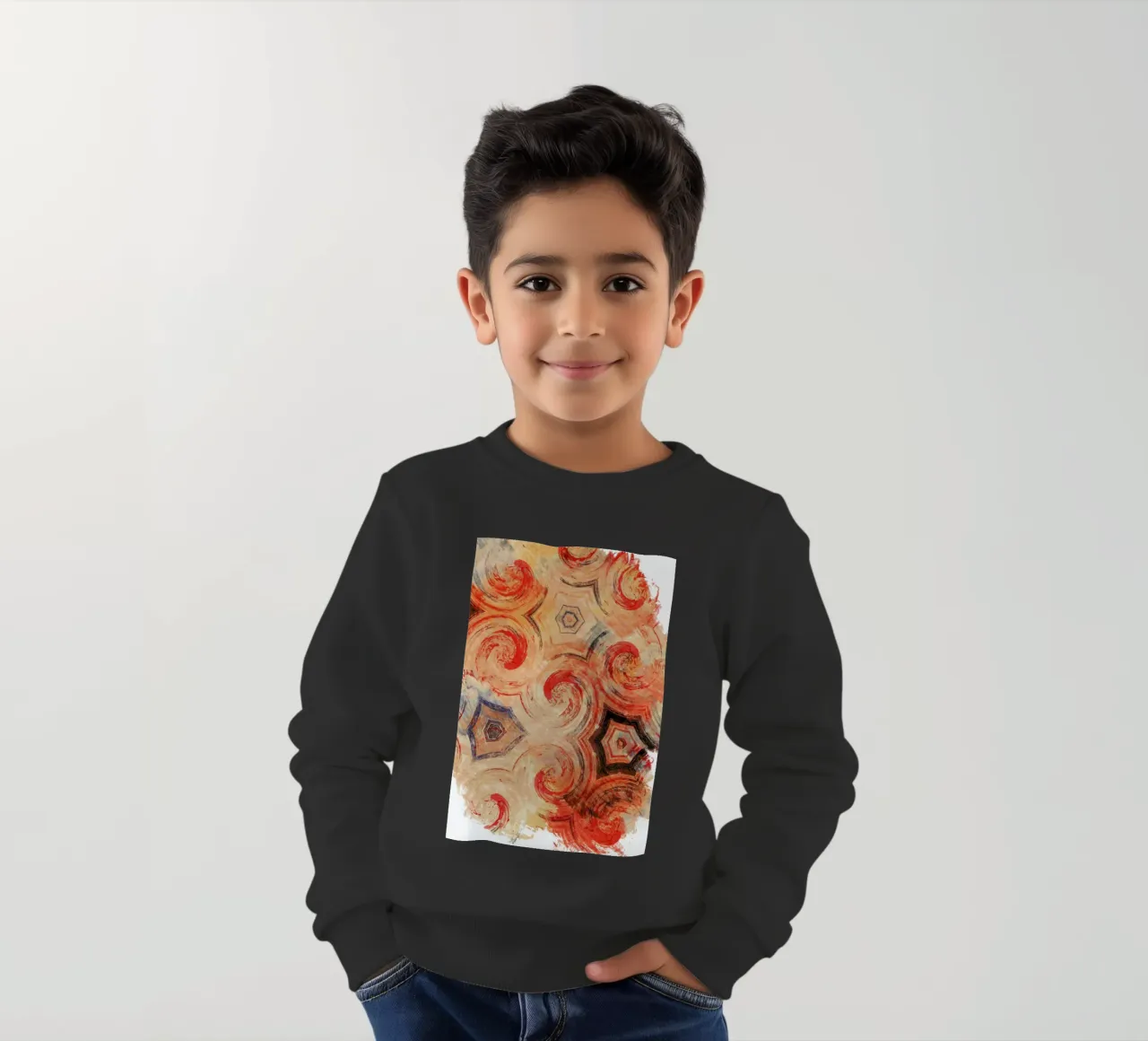 Abstract Sketch 1 felpa bambino da In Full Color