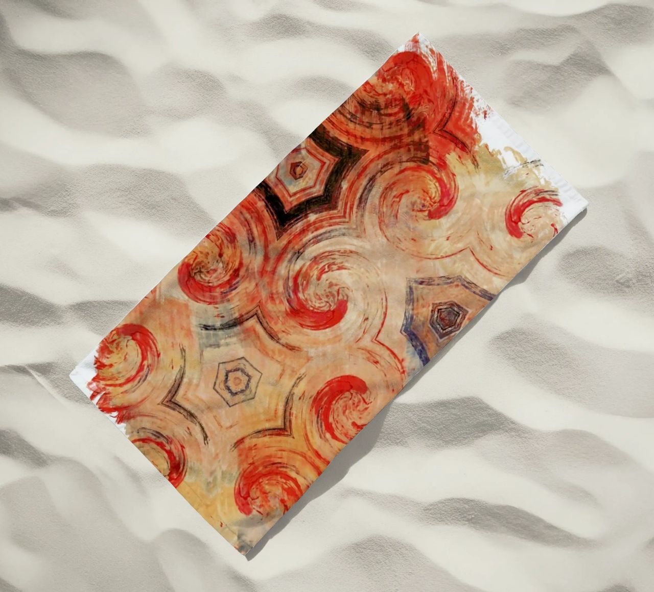 Abstract Sketch 1 beach towel by In Full Color