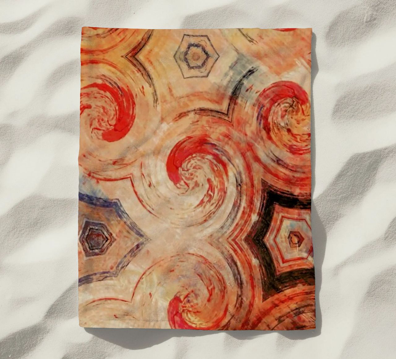 Abstract Sketch 1 beach towel by In Full Color