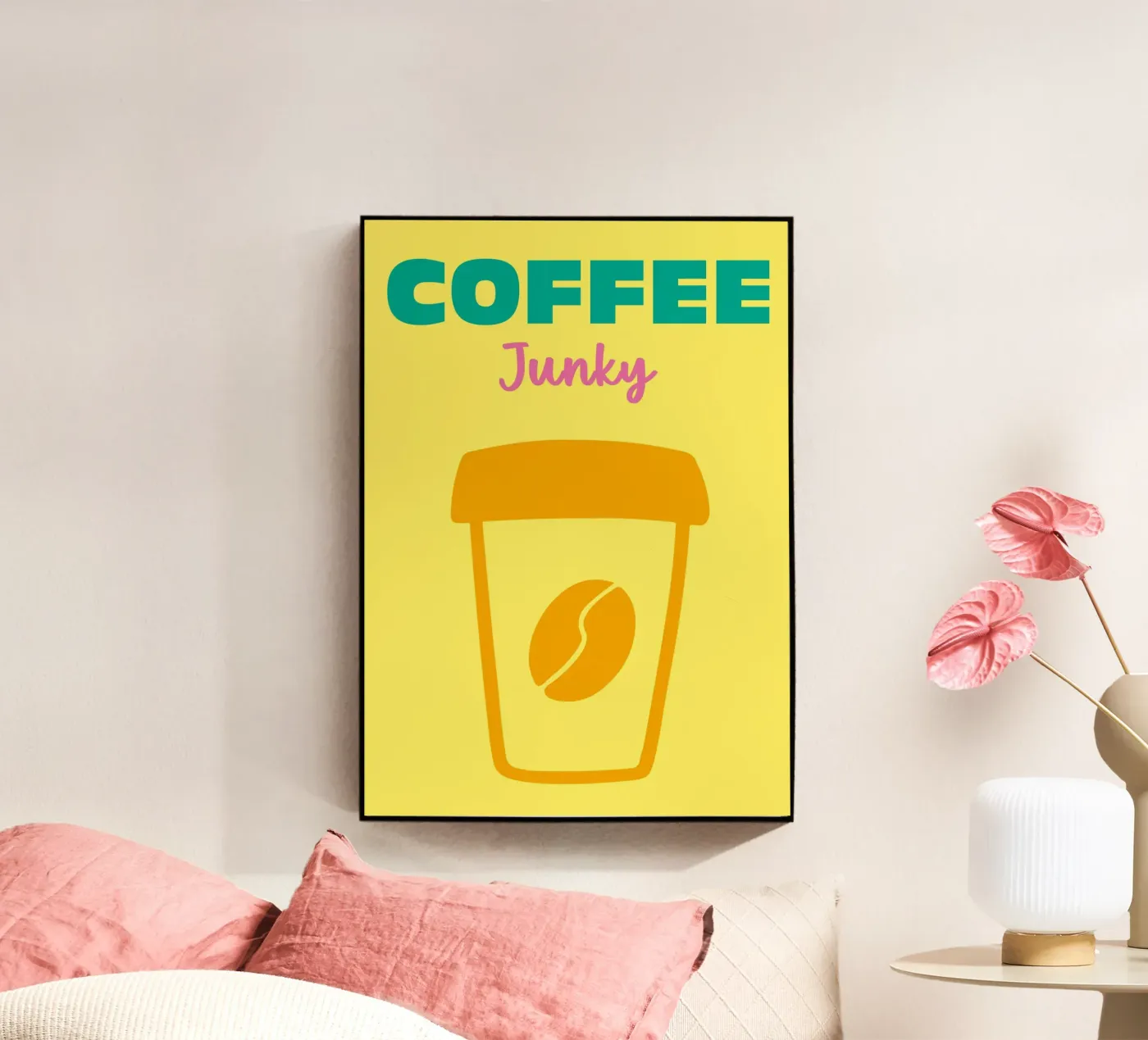 Coffee Junky Acryl-Glas von Colorful Homes